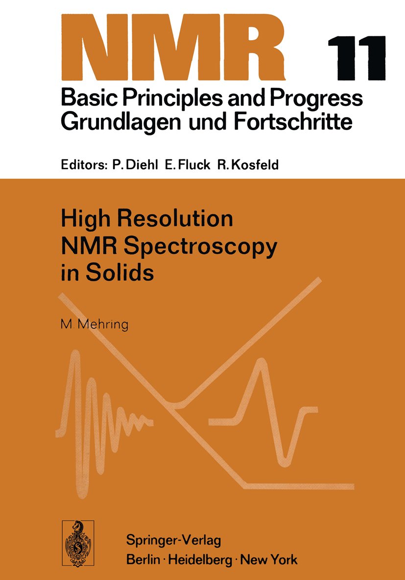 High Resolution NMR Spectroscopy in Solids