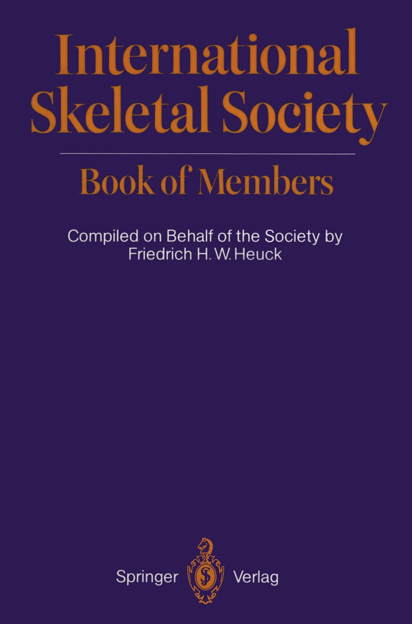 International Skeletal Society Book of Members