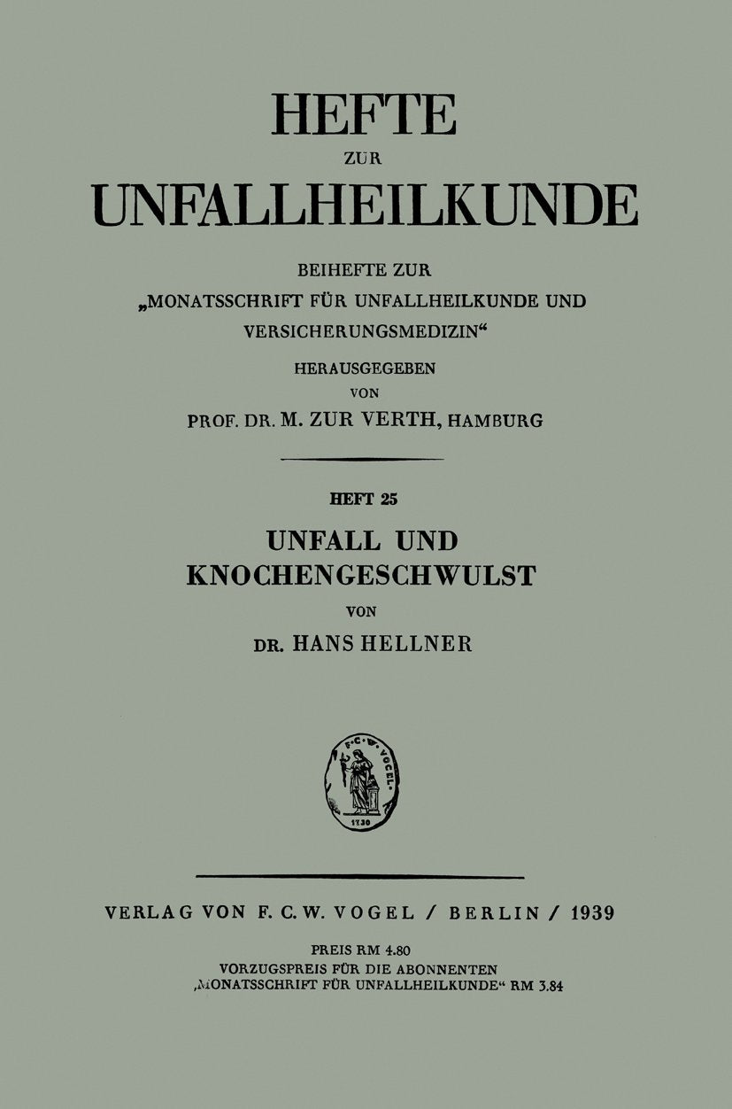 Unfall und Knochengeschwulst