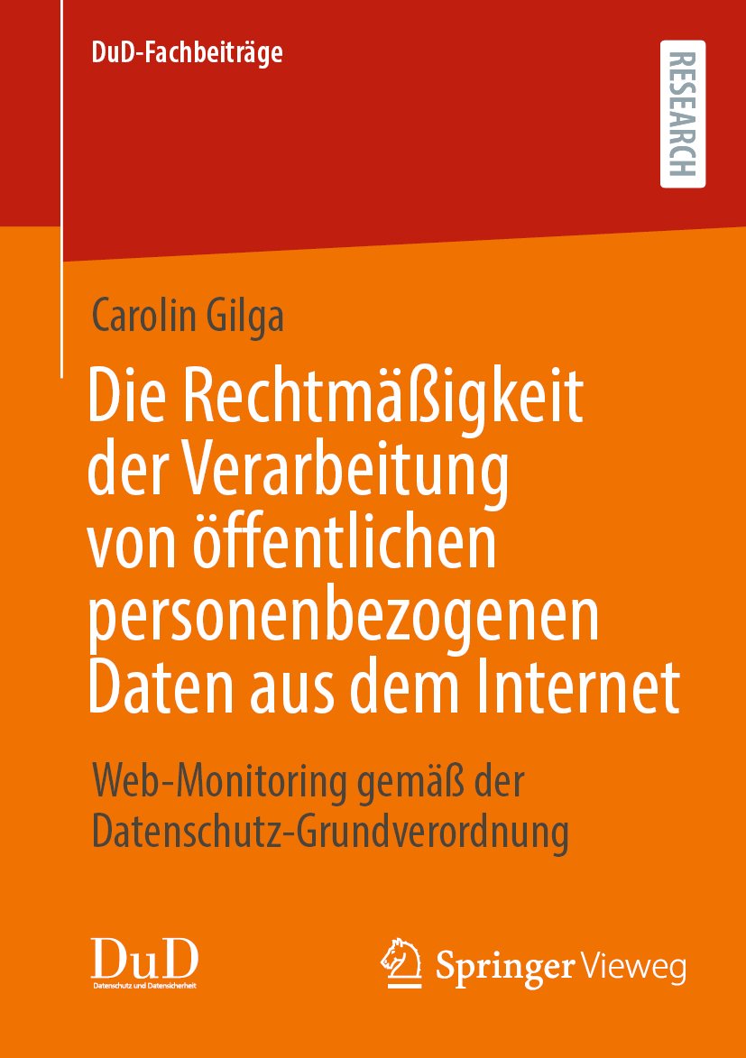 DuD-Fachbeiträge: Web-Monitoring gemäß der Datenschutz-Grundverordnung