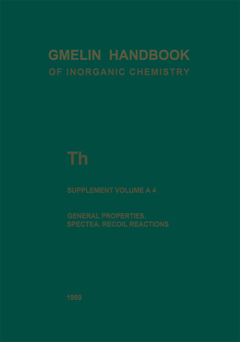Gmelin Handbook of Inorganic and Organometallic Chemistry - 8th edition