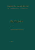 Sc, Y, La-Lu. Rare Earth Elements