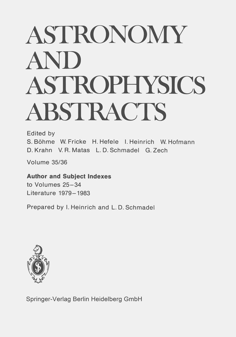 Astronomy and Astrophysics Abstracts