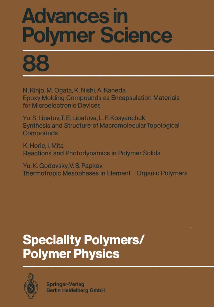 Advances in Polymer Science