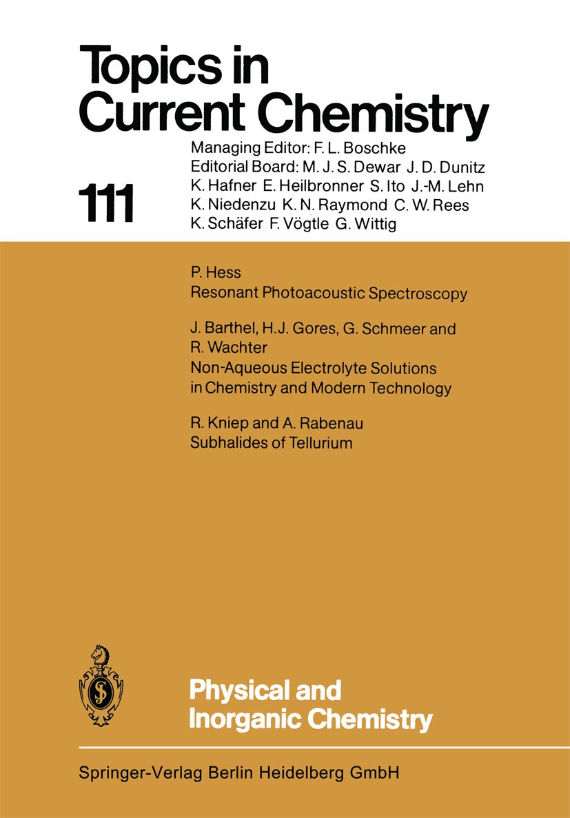 Physical and Inorganic Chemistry