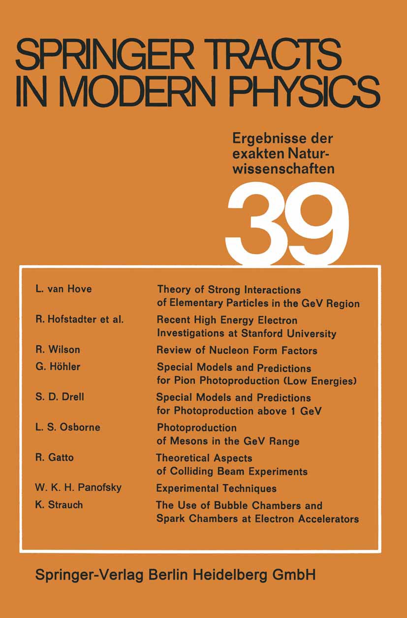 Springer Tracts in Modern Physics
