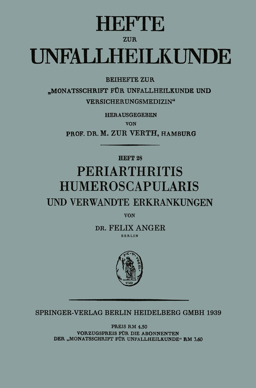 Periarthritis Humeroscapularis und Verwandte Erkrankungen