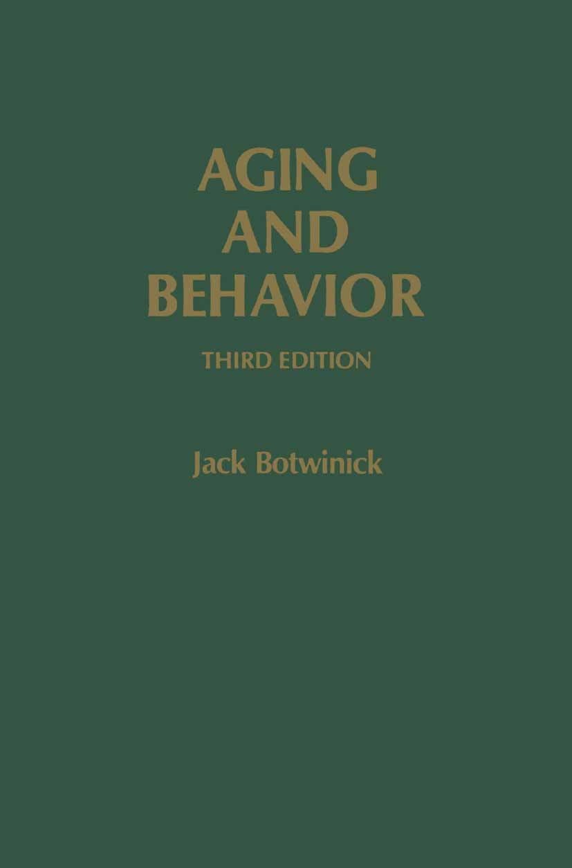 Aging and Behavior