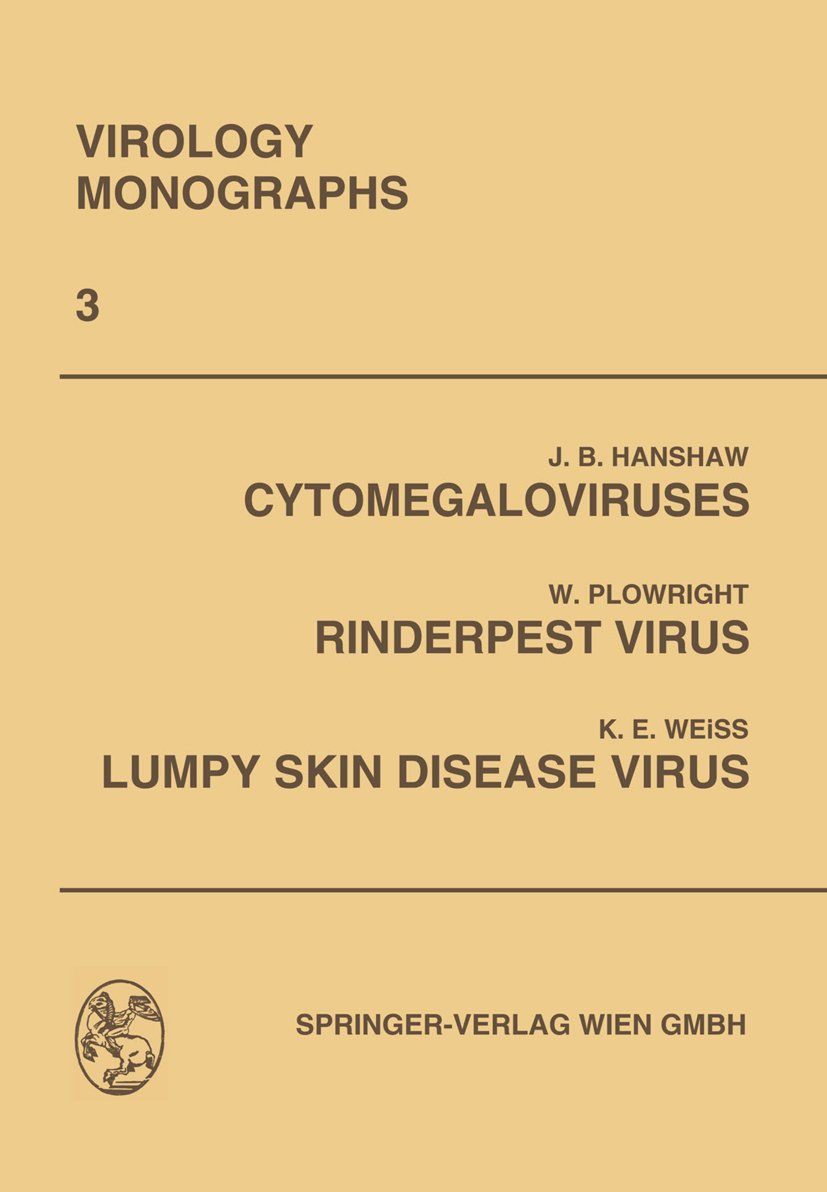 Virology Monographs Die Virusforschung in Einzeldarstellungen