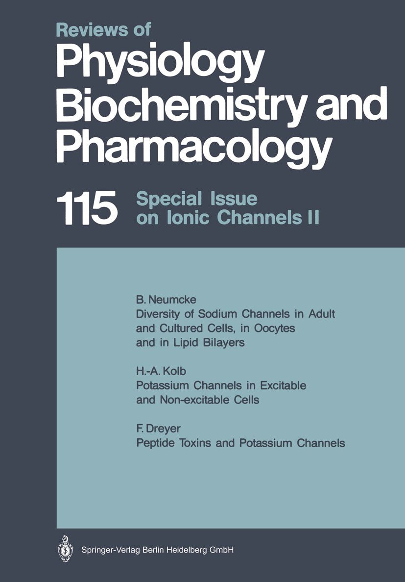 Reviews of Physiology, Biochemistry and Pharmacology