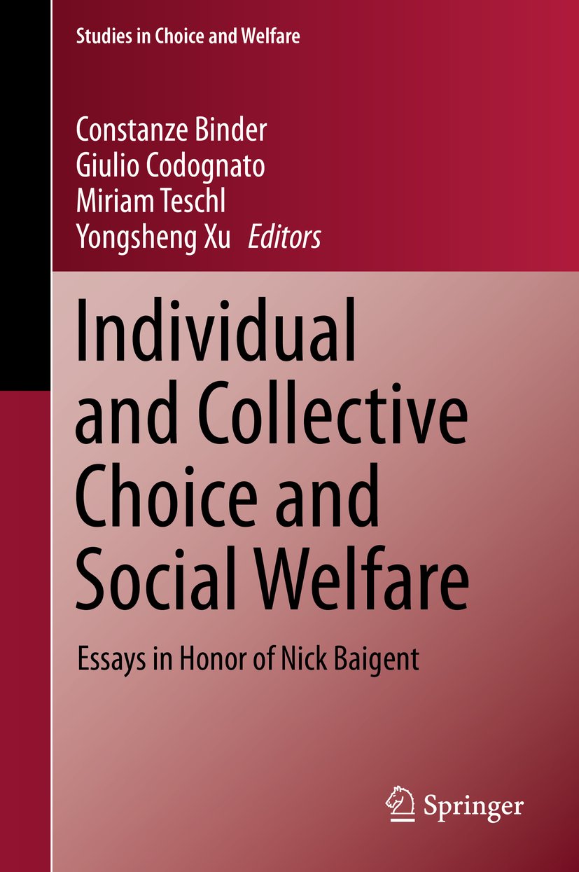 Studies in Choice and Welfare