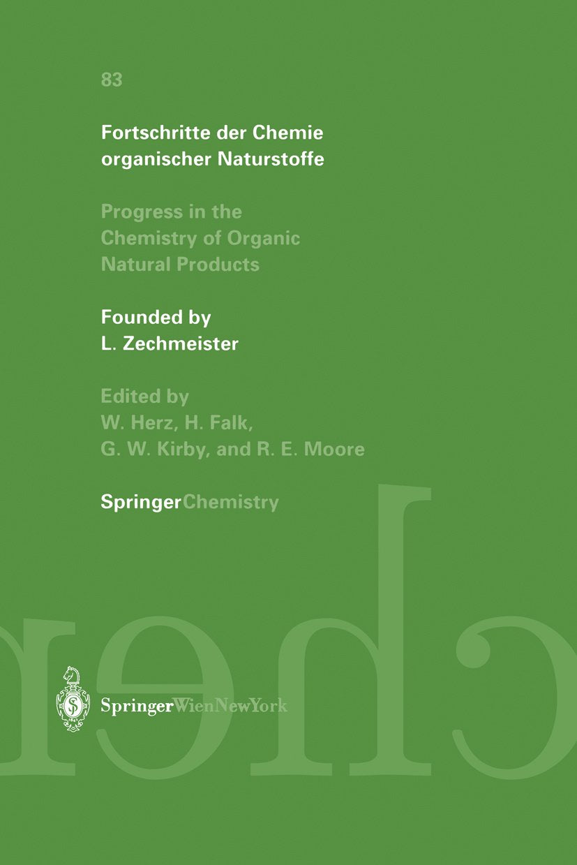 Fortschritte der Chemie organischer Naturstoffe Progress in the Chemistry of Organic Natural Products