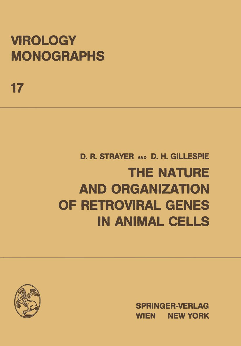 Virology Monographs Die Virusforschung in Einzeldarstellungen