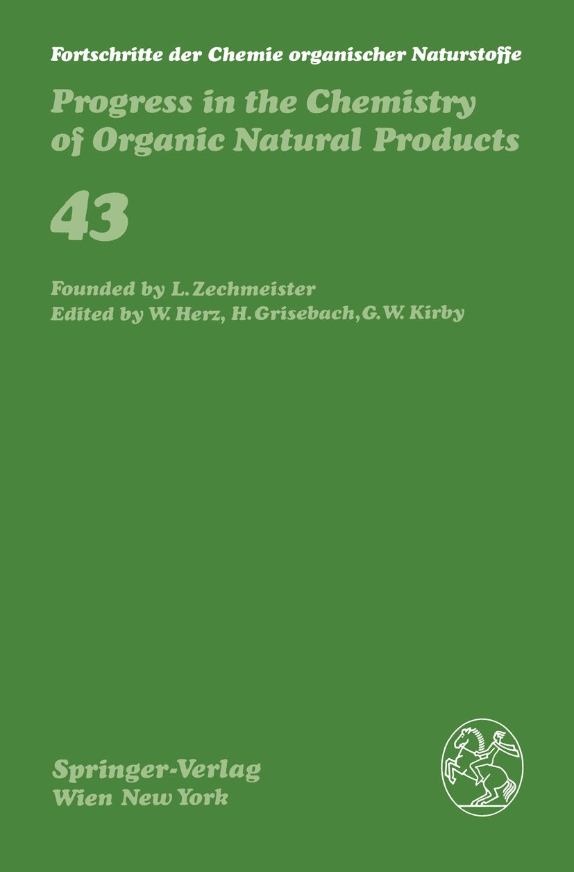Fortschritte der Chemie organischer Naturstoffe Progress in the Chemistry of Organic Natural Products
