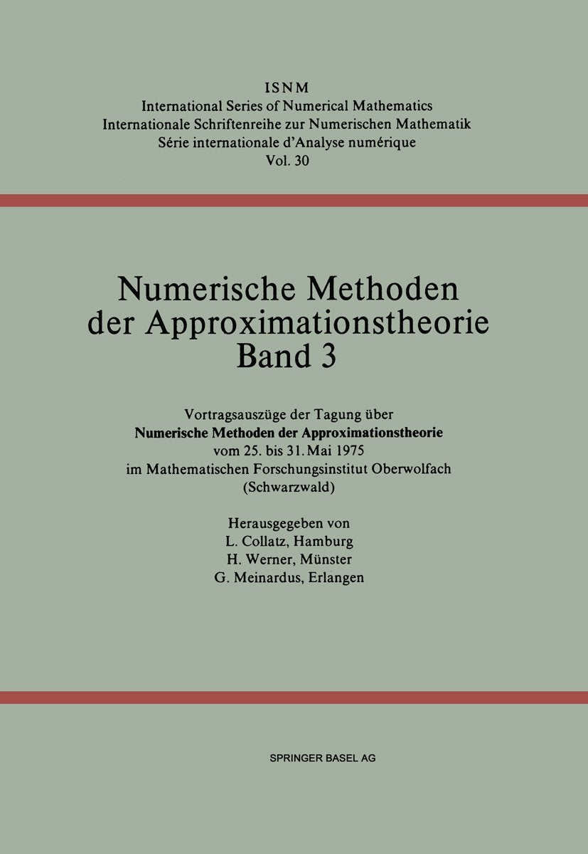 International Series of Numerical Mathematics