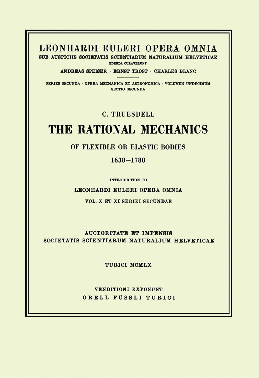 Leonhard Euler, Opera Omnia