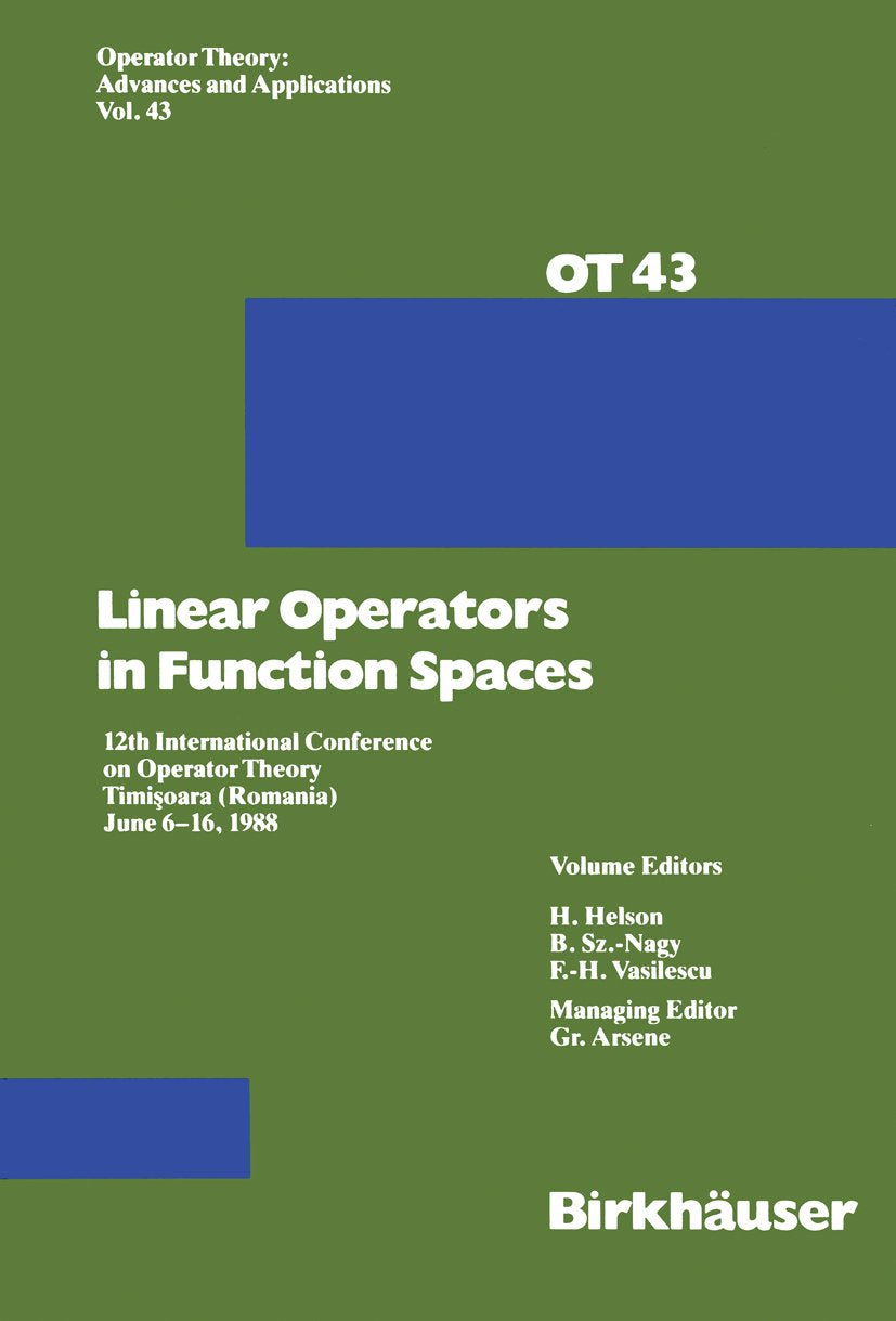 Operator Theory: Advances and Applications