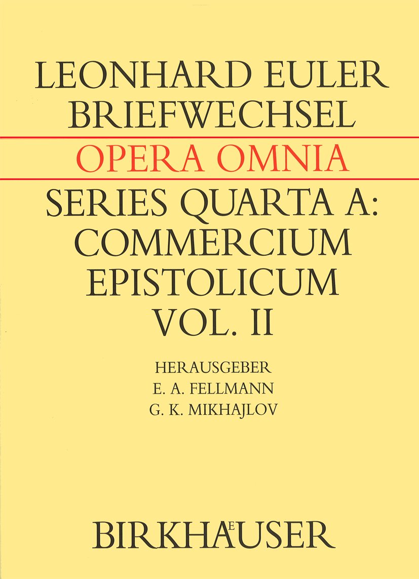 Briefwechsel von Leonhard Euler mit Johann I Bernoulli und Niklaus I Bernoulli
