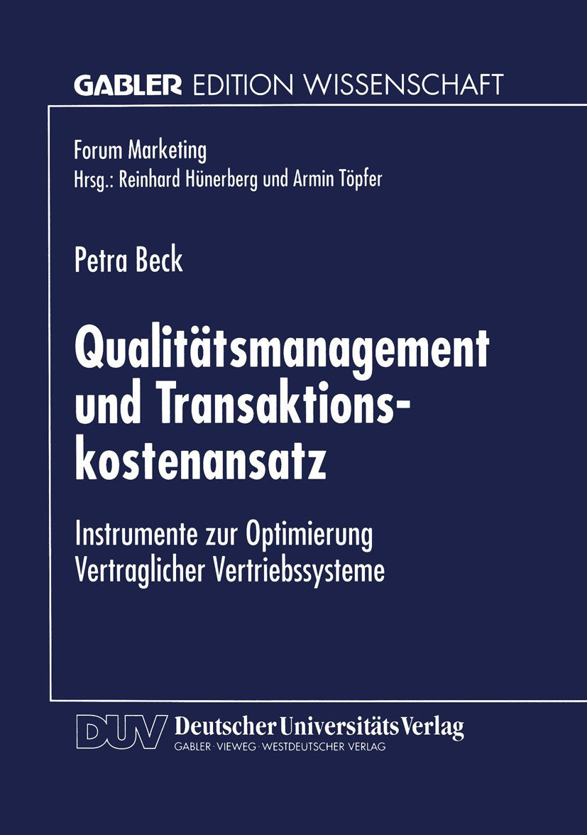 Forum Marketing: Instrumente zur Optimierung Vertraglicher Vertriebssysteme
