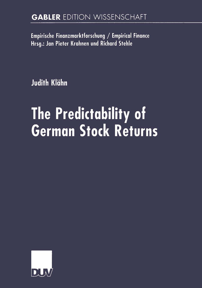 Empirische Finanzmarktforschung/Empirical Finance