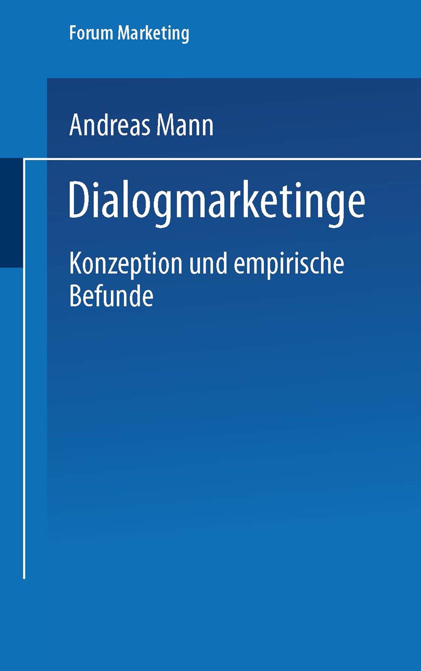Forum Marketing: Konzeption und empirische Befunde