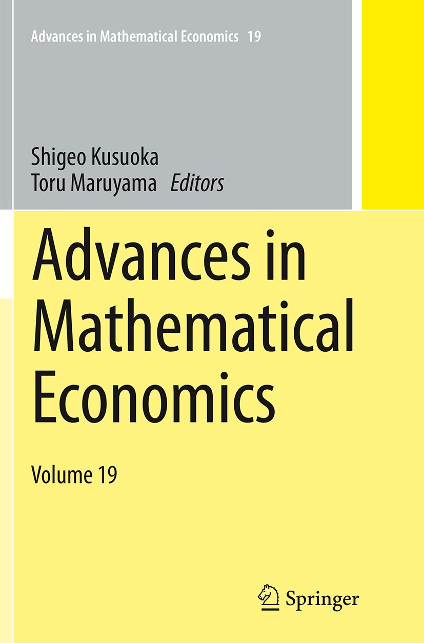 Advances in Mathematical Economics