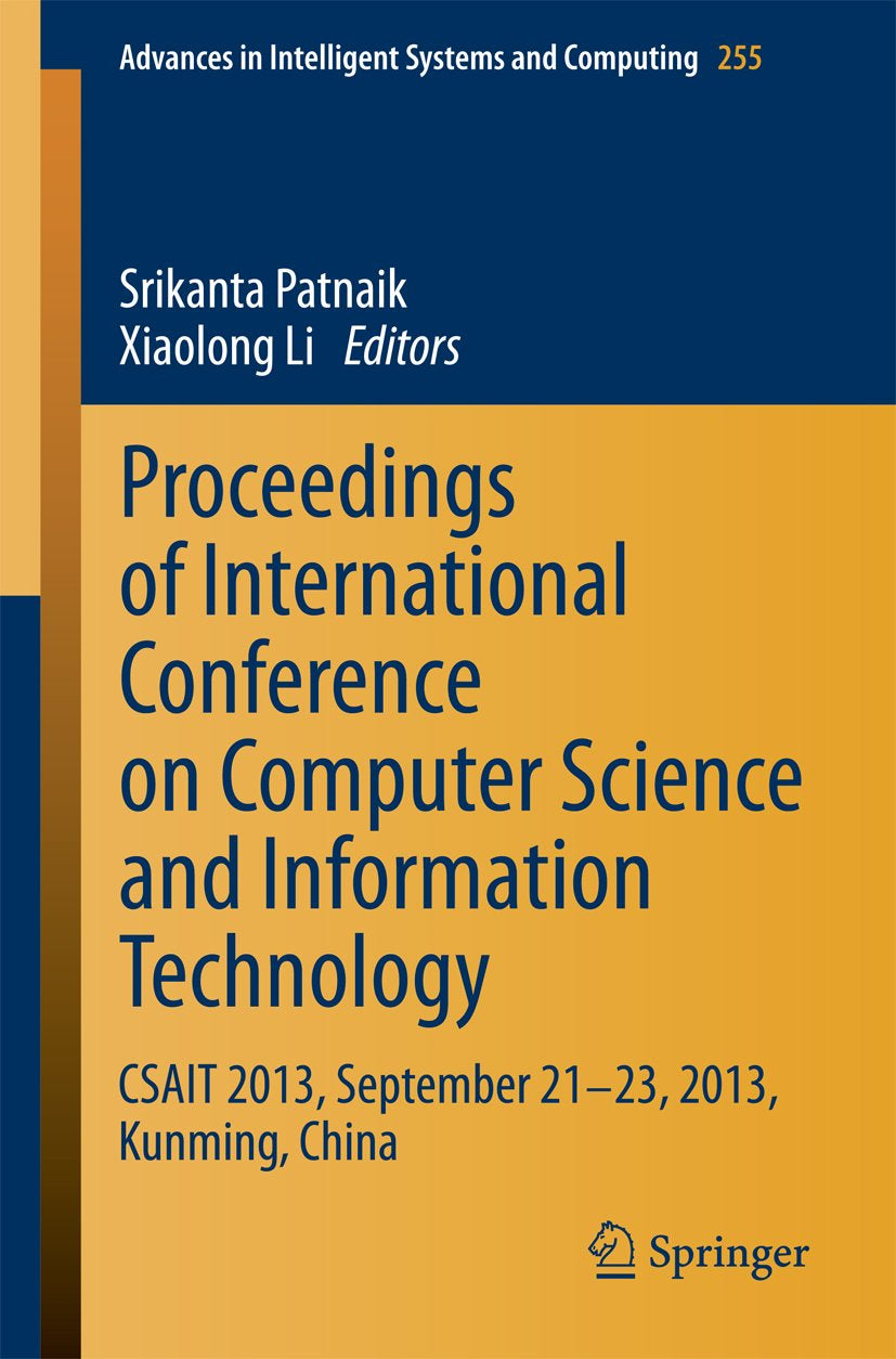 Advances in Intelligent Systems and Computing