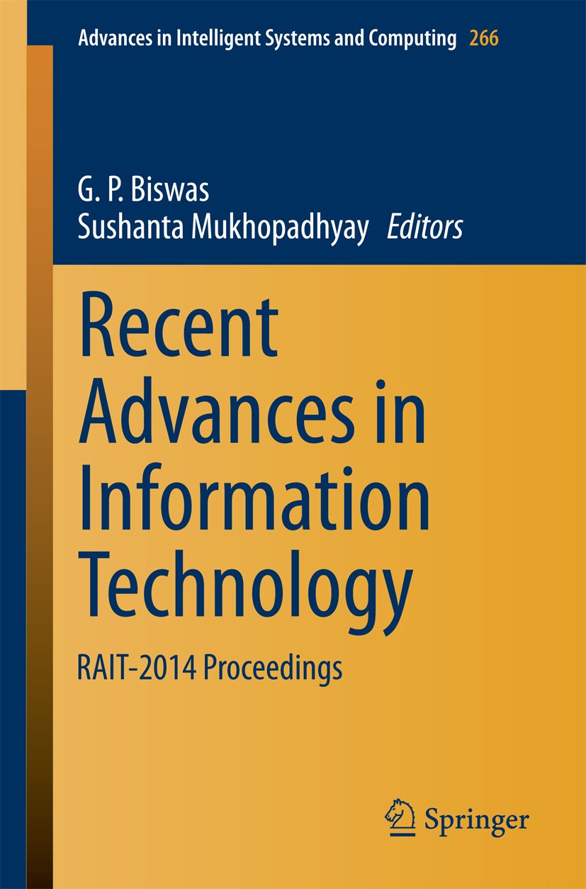 Advances in Intelligent Systems and Computing