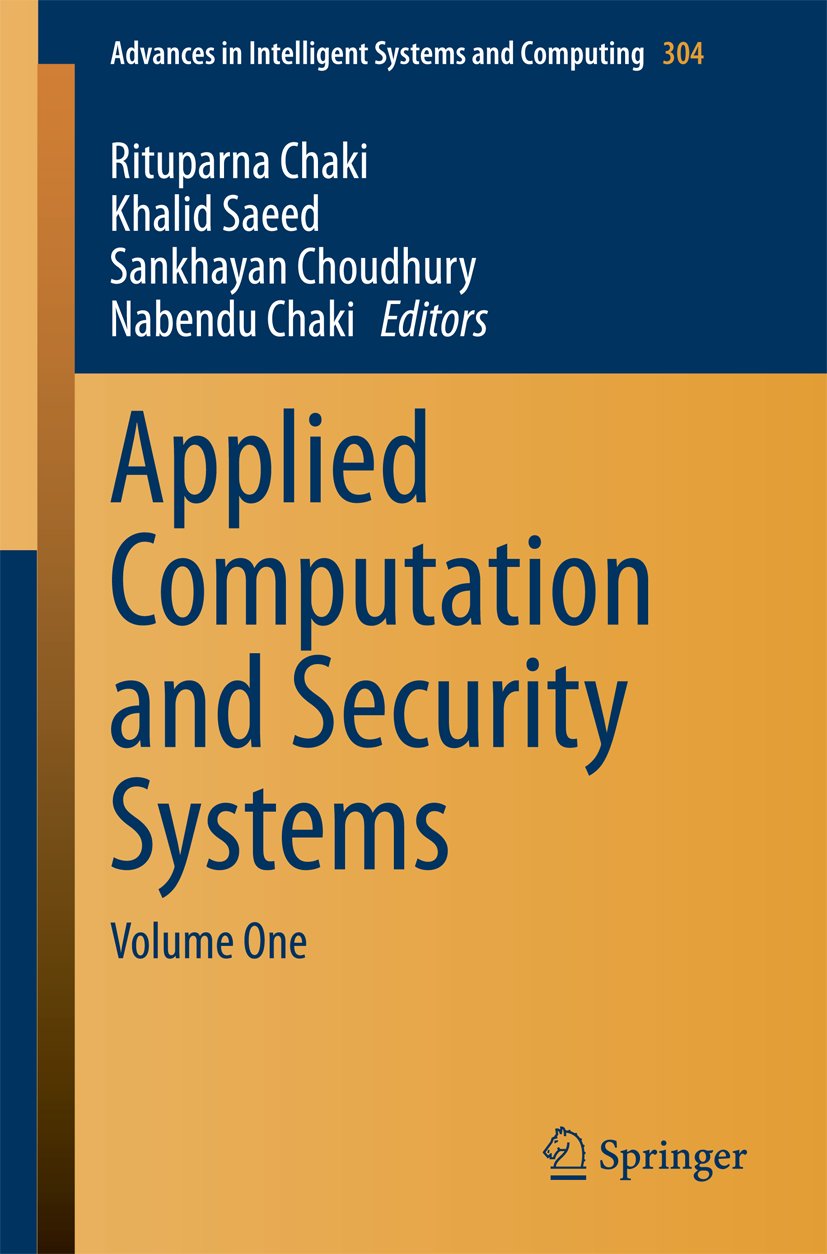Advances in Intelligent Systems and Computing