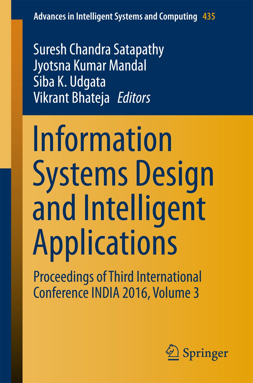 Advances in Intelligent Systems and Computing