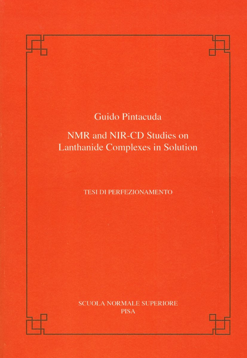 NMR and NIR-CD studies on lanthanide complexes in solution
