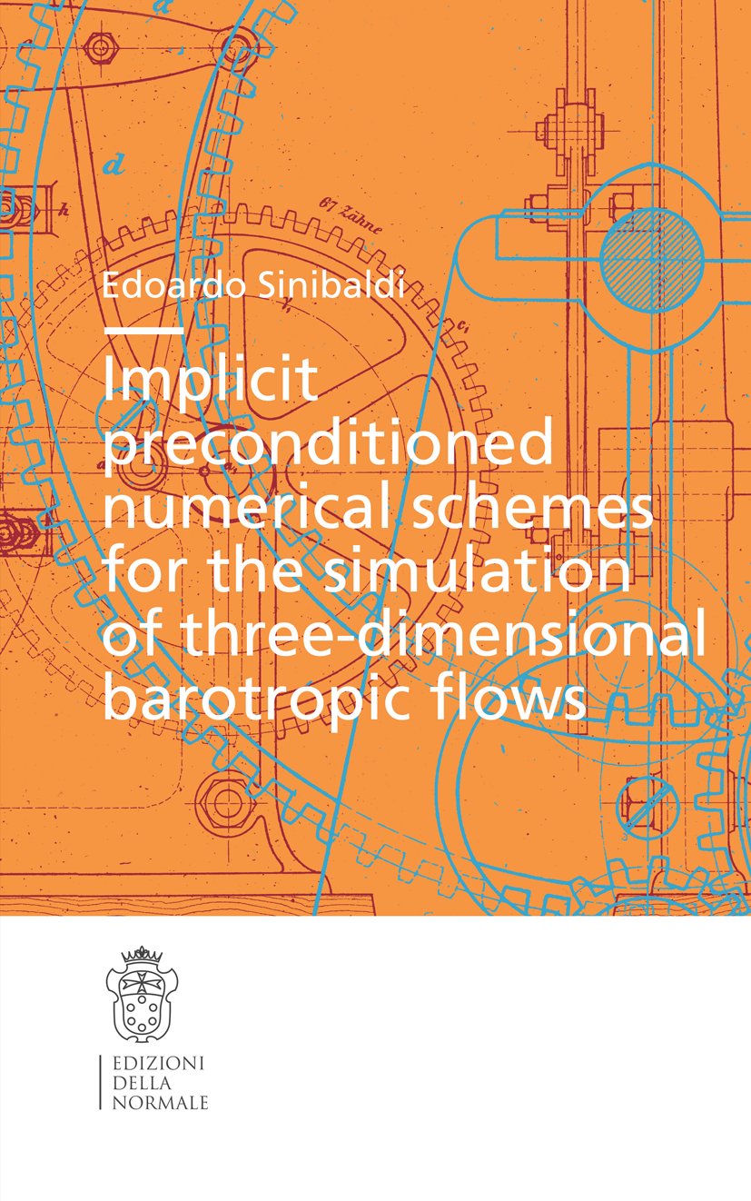 Implicit preconditioned numerical schemes for the simulation of three-dimensional barotropic flows