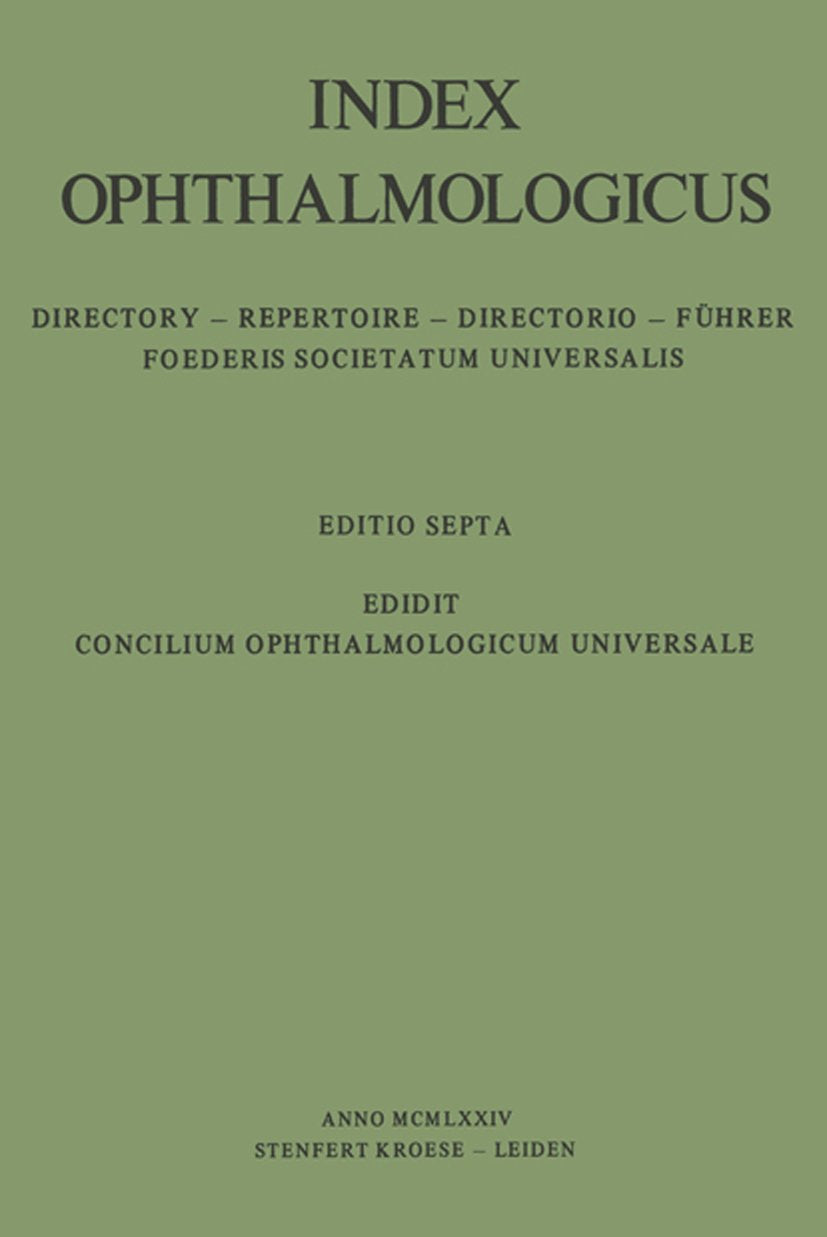 Index Ophthalmologicus