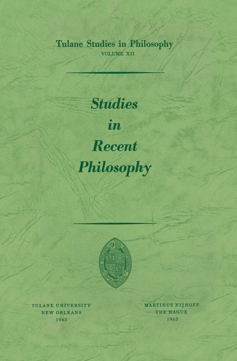 Tulane Studies in Philosophy