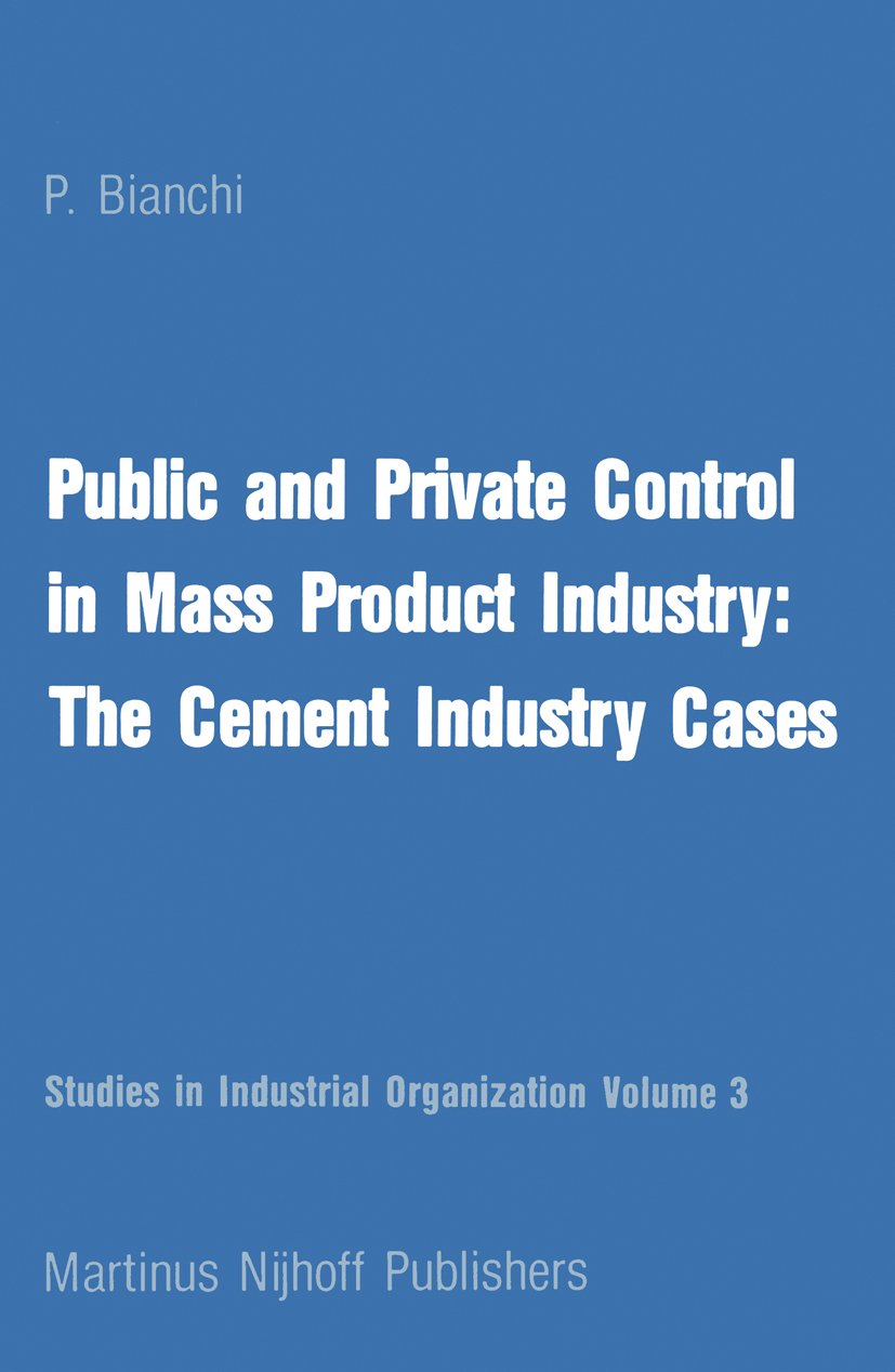 Studies in Industrial Organization