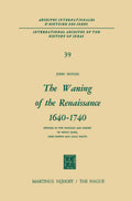 International Archives of the History of Ideas Archives internationales d'histoire des idées