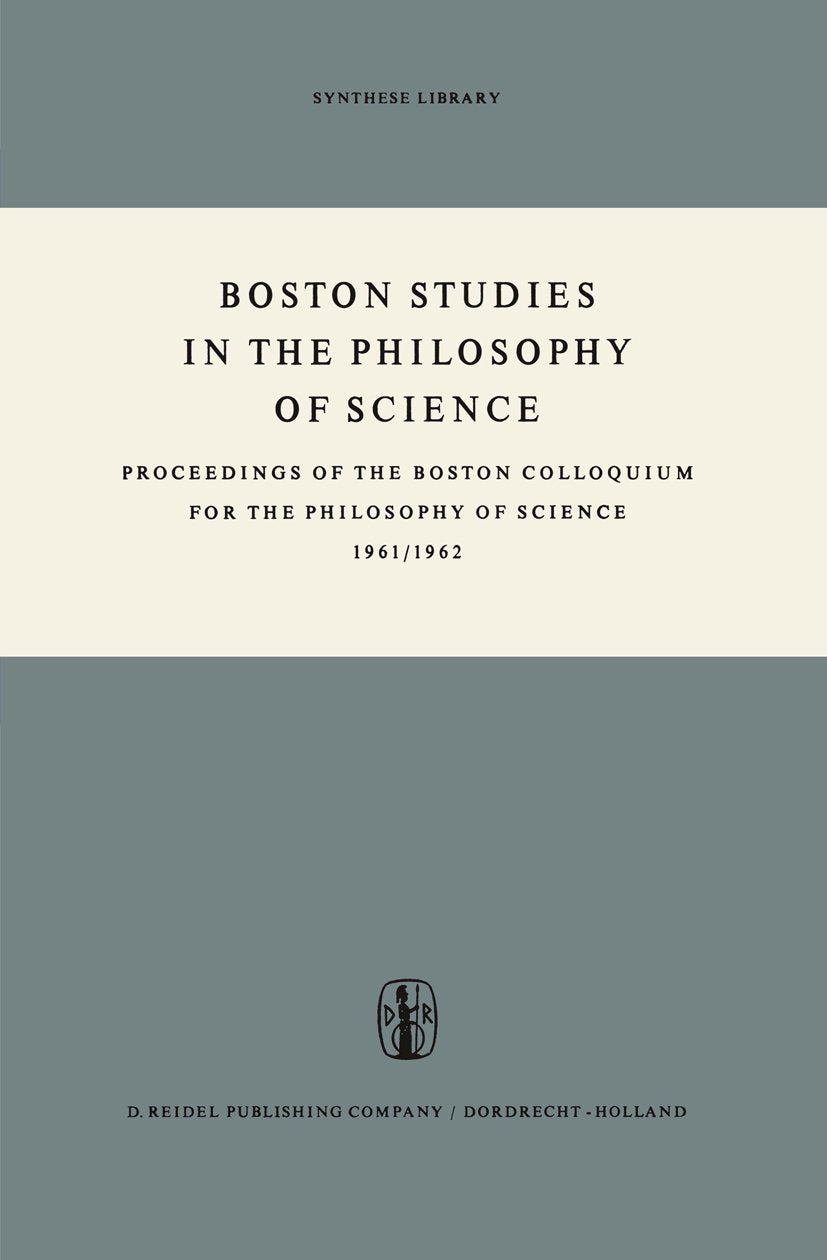 Boston Studies in the Philosophy and History of Science