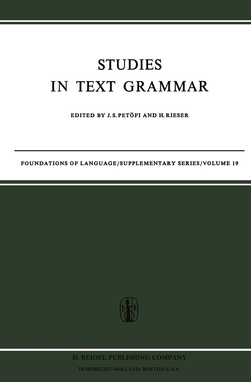Foundations of Language Supplementary Series