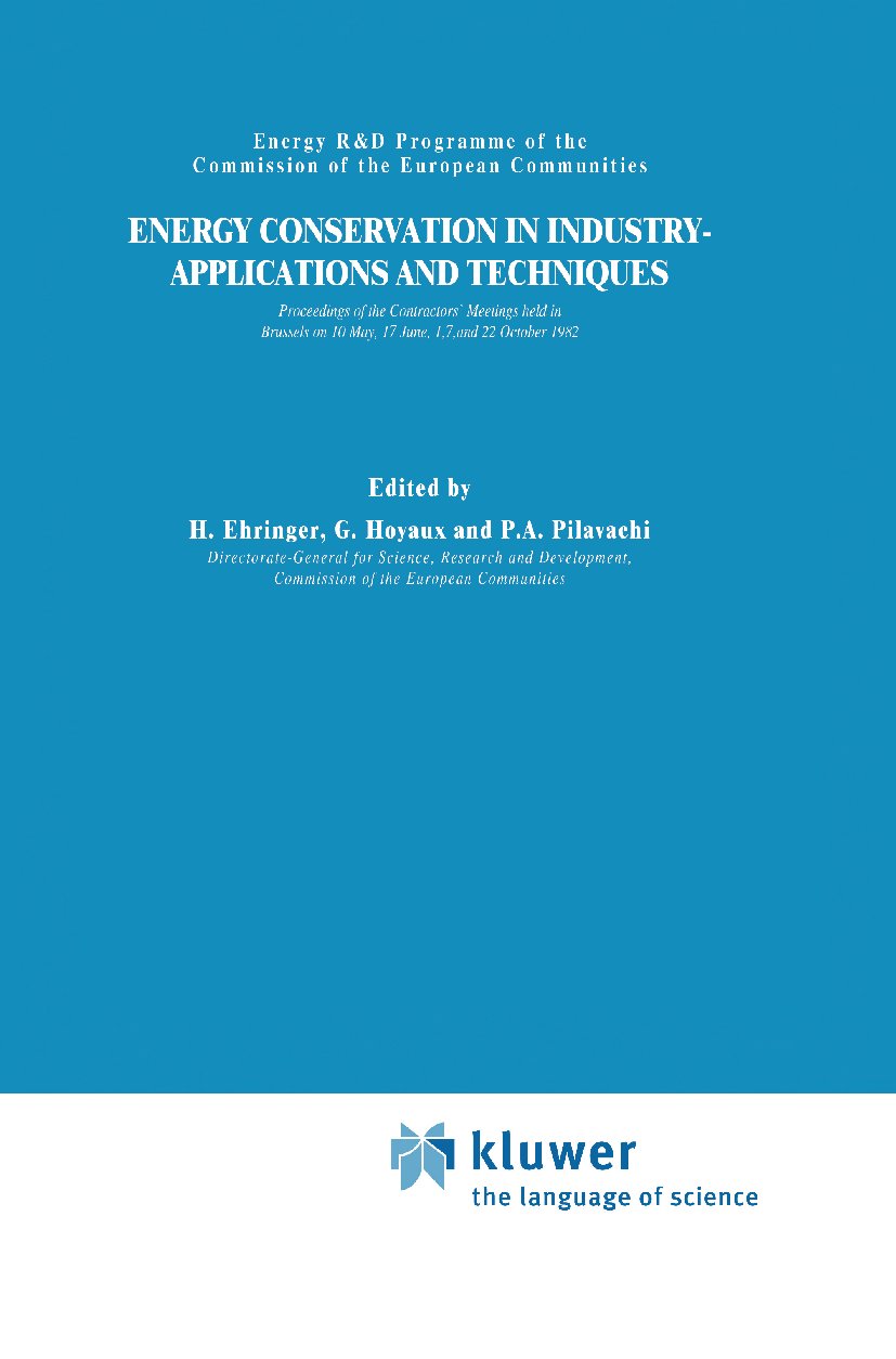 Energy Conservation in Industry Applications and Techniques