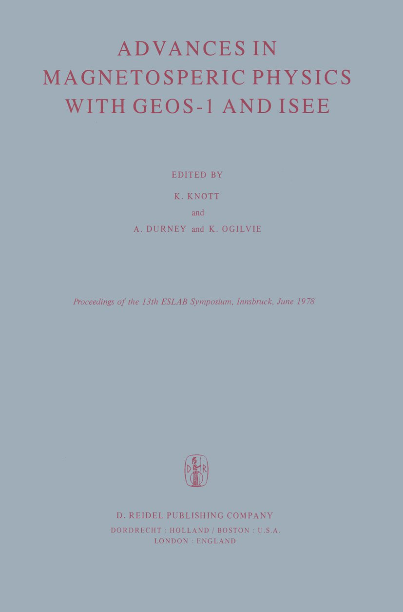 Advances in Magnetospheric Physics with GEOS-1 and ISEE
