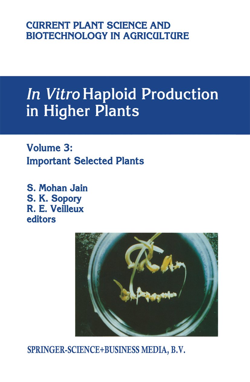 Current Plant Science and Biotechnology in Agriculture