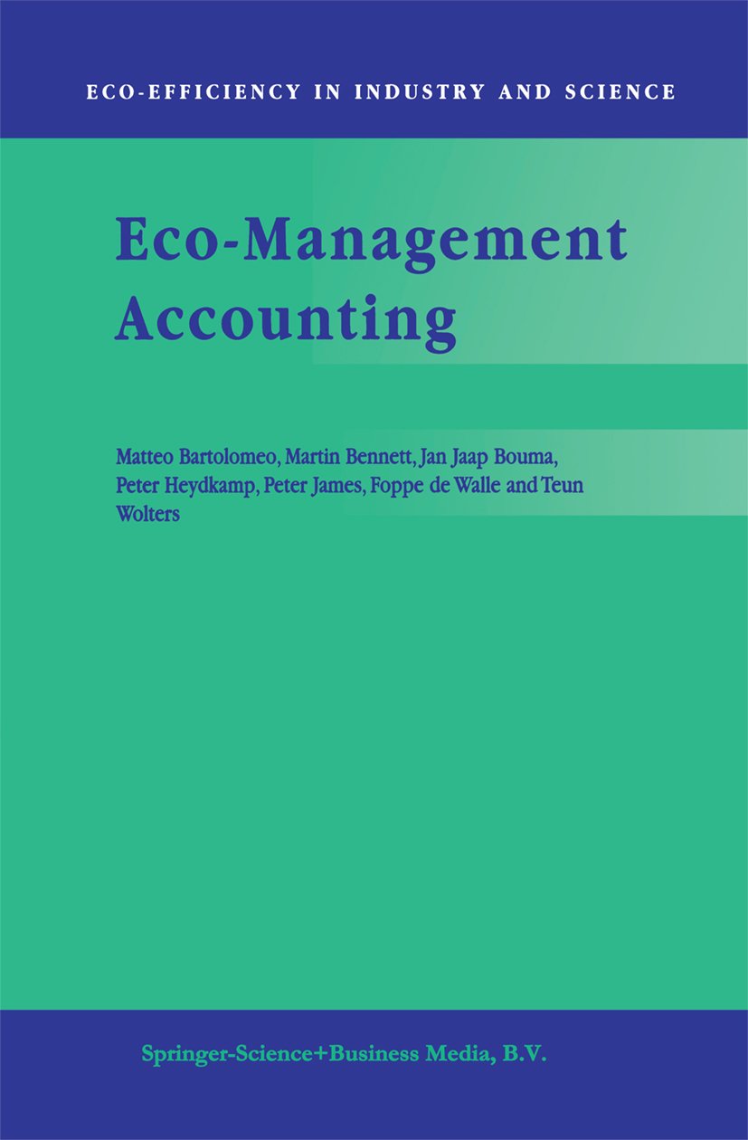 Eco-Efficiency in Industry and Science