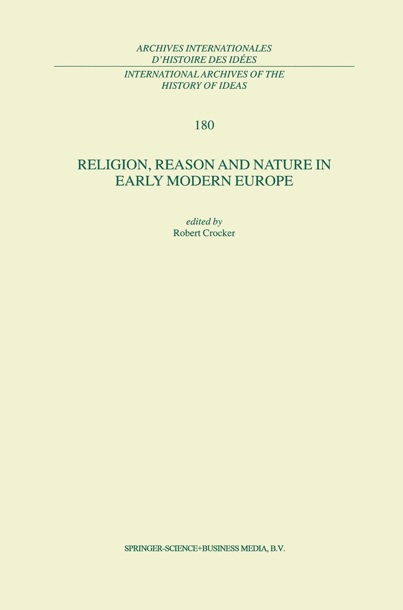 International Archives of the History of Ideas Archives internationales d'histoire des idées