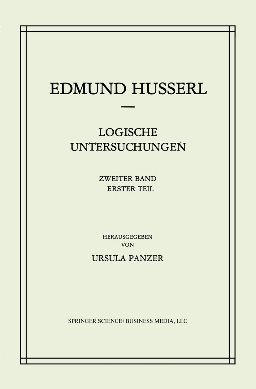 Logische Untersuchungen