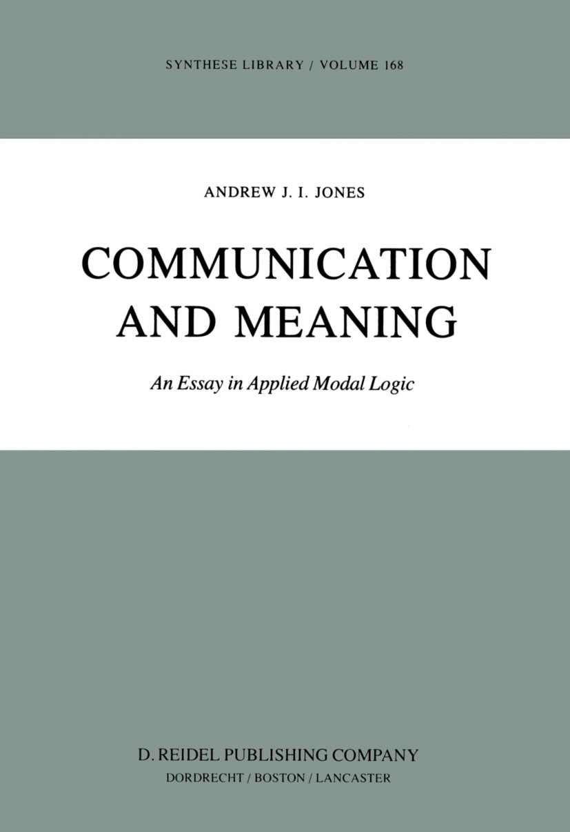 Synthese Library: An Essay in Applied Modal Logic