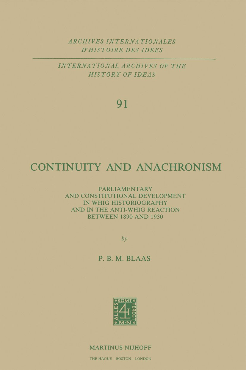 International Archives of the History of Ideas Archives internationales d'histoire des idées