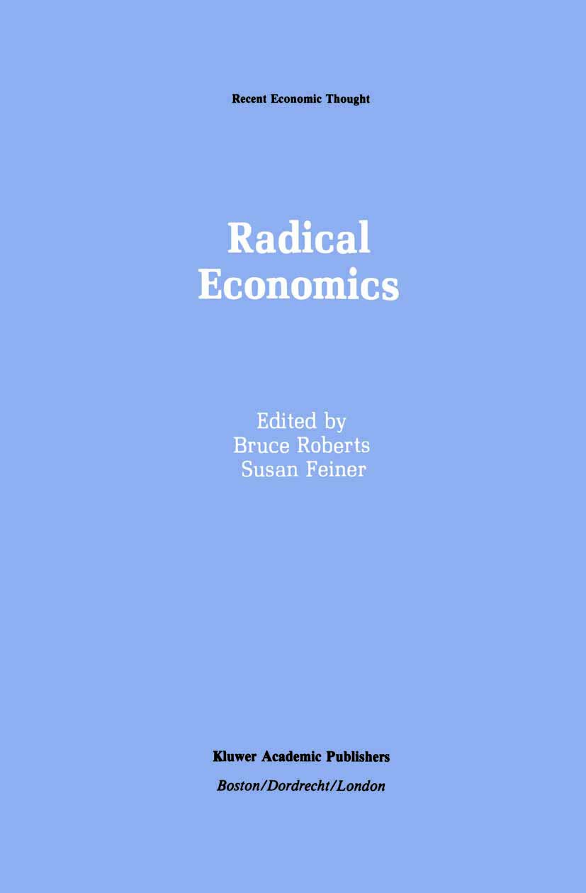 Recent Economic Thought