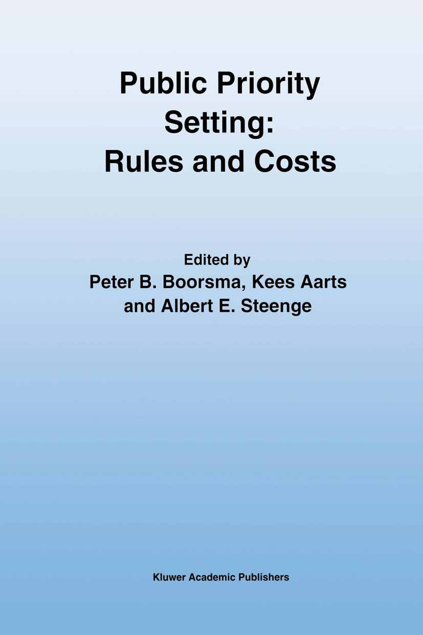 Public Priority Setting: Rules and Costs