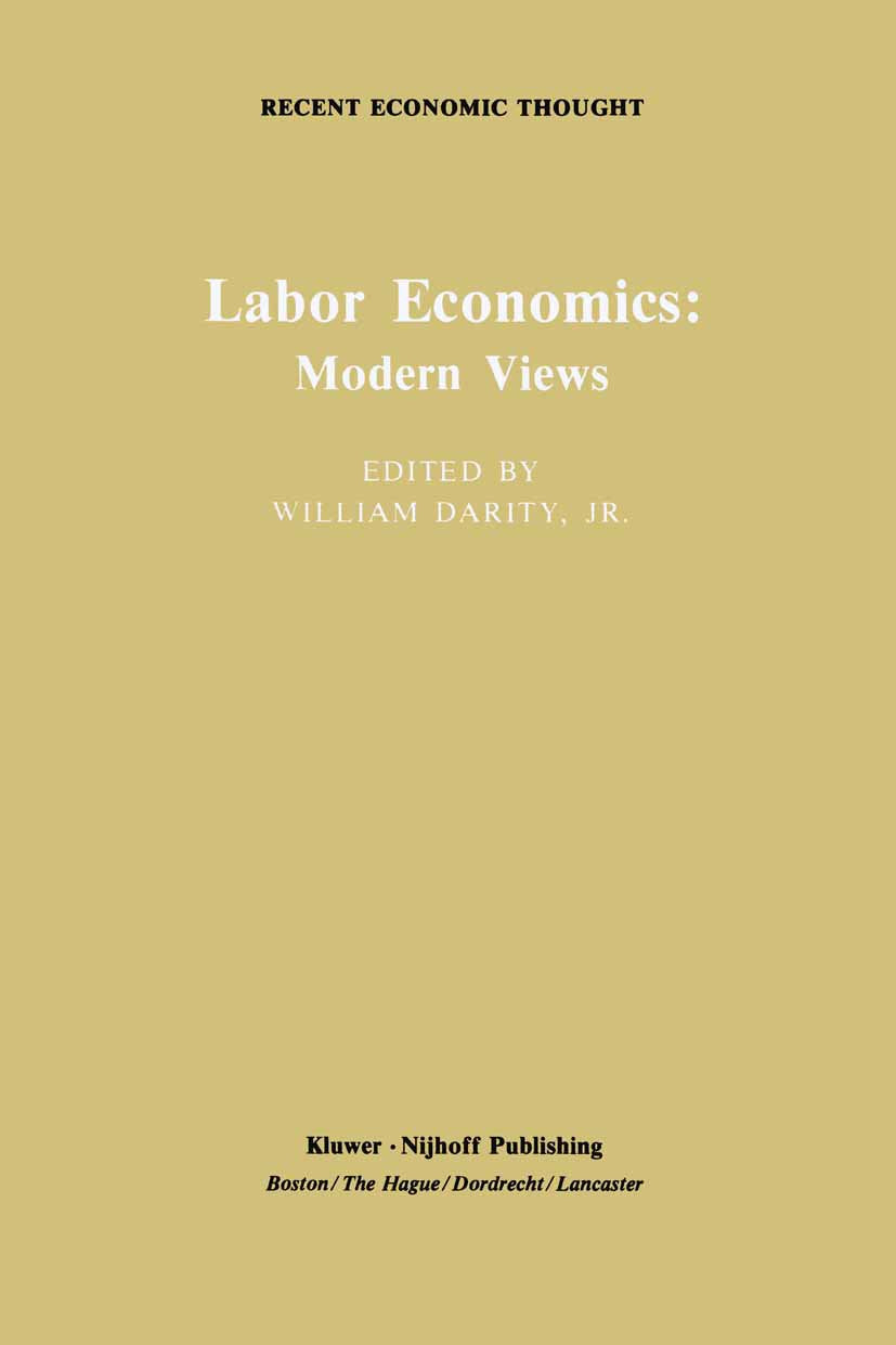 Recent Economic Thought