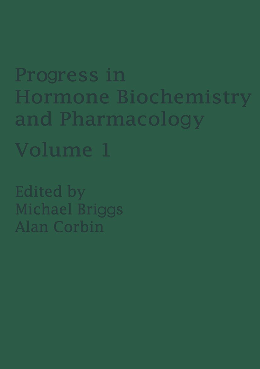Progress in Hormone Biochemistry and Pharmacology